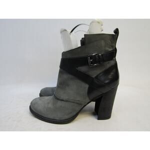 Belle Singerson Morrison Womens Sz 10 B Gray Suede Zip Ankle Fashion Booties